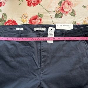 NWT The Monroe Slim Loft Size 16 Chino Pants